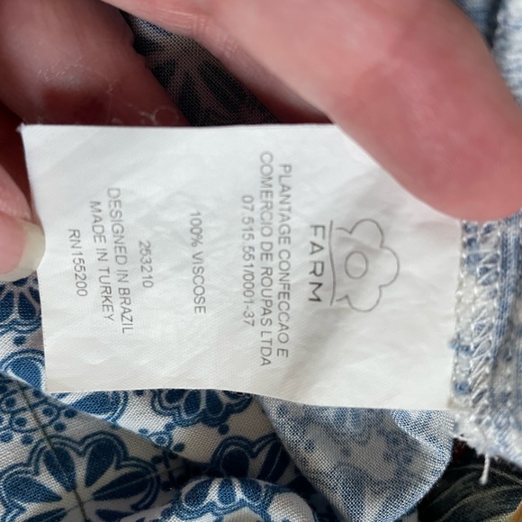 Farm Rio De Janeiro by Anthropologie women's floral tassel romper Size L - Picture 10 of 10